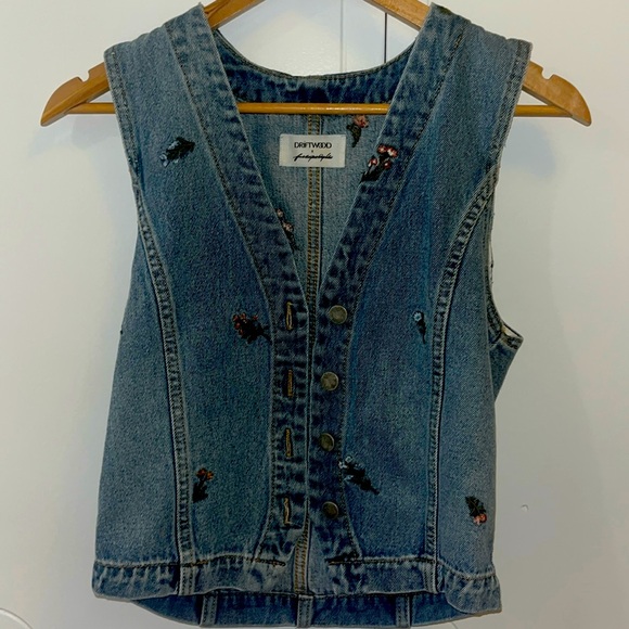 free people x driftwood jean vest size S/M. Limited edition. - Picture 1 of 3